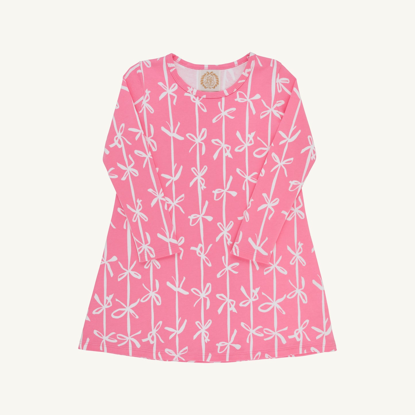 Beaufort Bonnet Long Sleeve Polly Play Dress - Brasleton Bows (Romany Rose)
