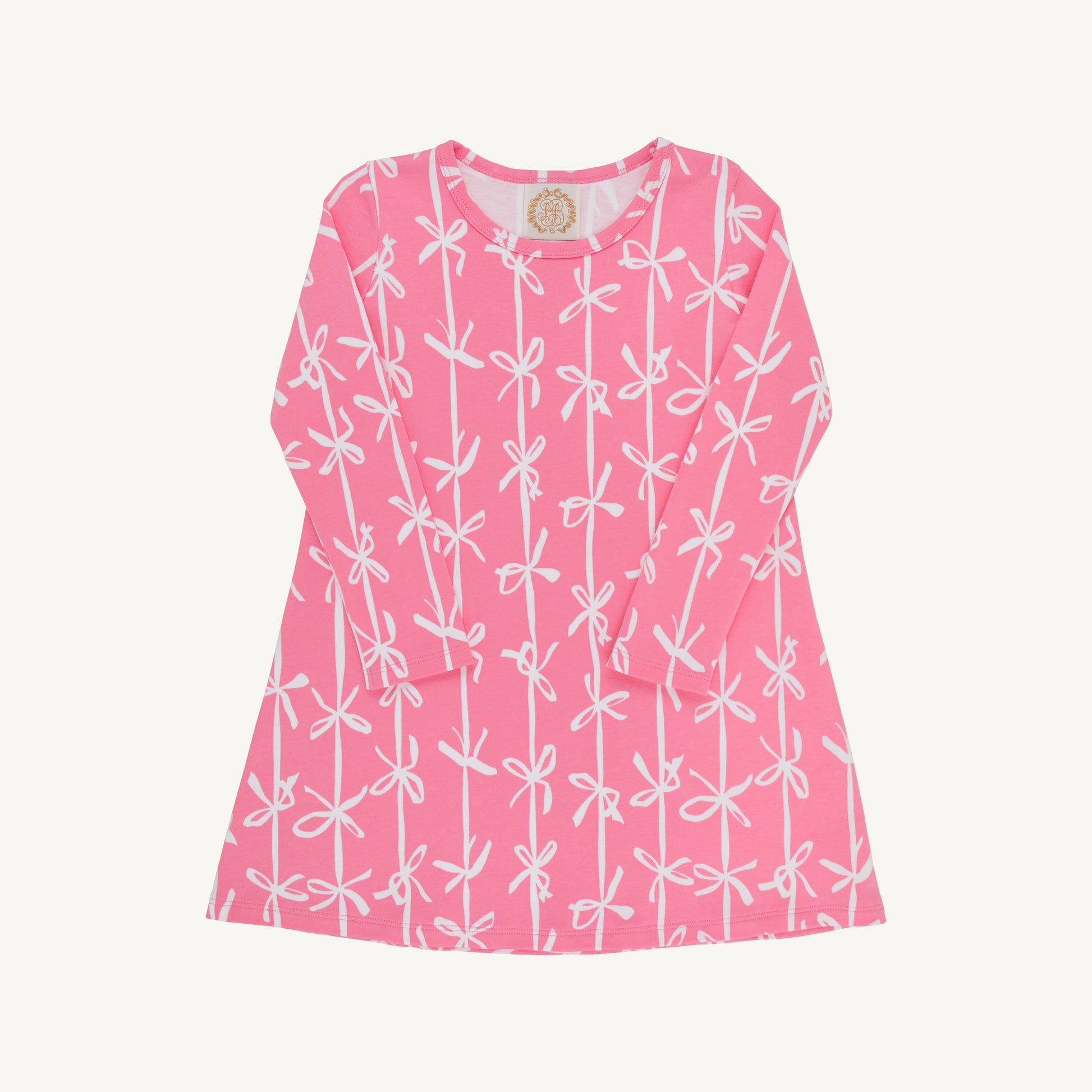 Beaufort Bonnet Long Sleeve Polly Play Dress - Brasleton Bows (Romany Rose)