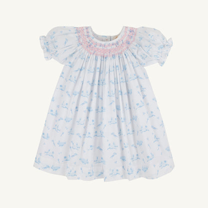 Beaufort Bonnet Short Sleeve Sandy Smocked Dress - Lindon Hill Hops