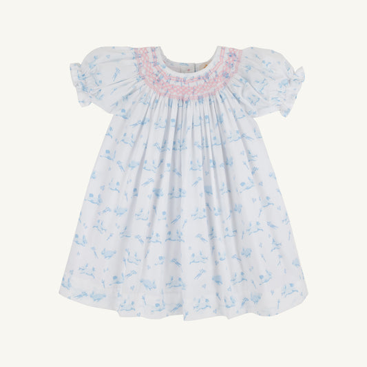 Beaufort Bonnet Short Sleeve Sandy Smocked Dress - Lindon Hill Hops