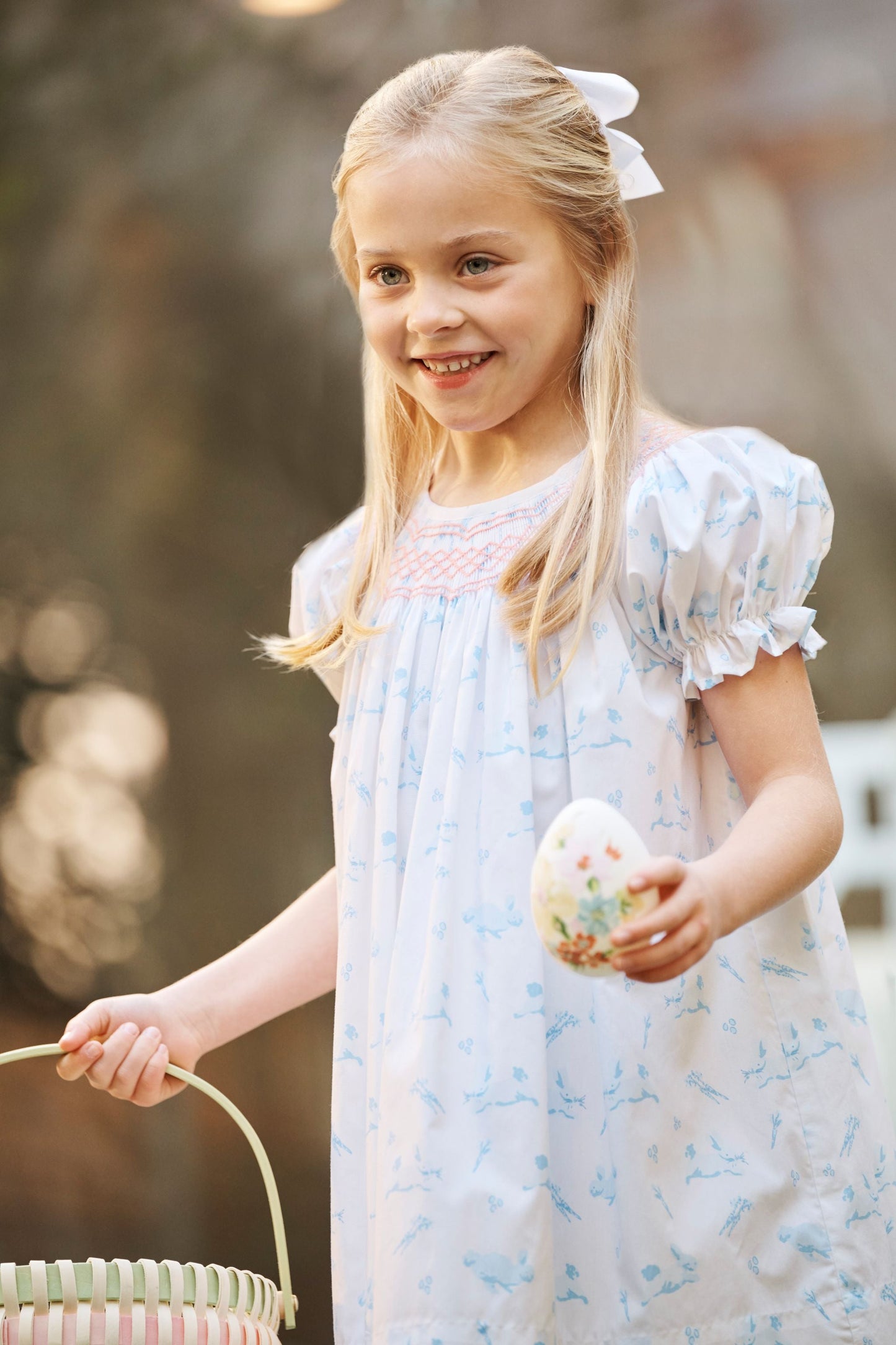 Beaufort Bonnet Short Sleeve Sandy Smocked Dress - Lindon Hill Hops