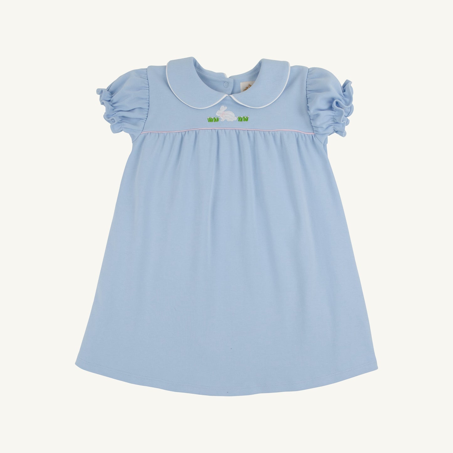 Beaufort Bonnet Holly Day Dress - Beale Street Blue & Bunny Applique