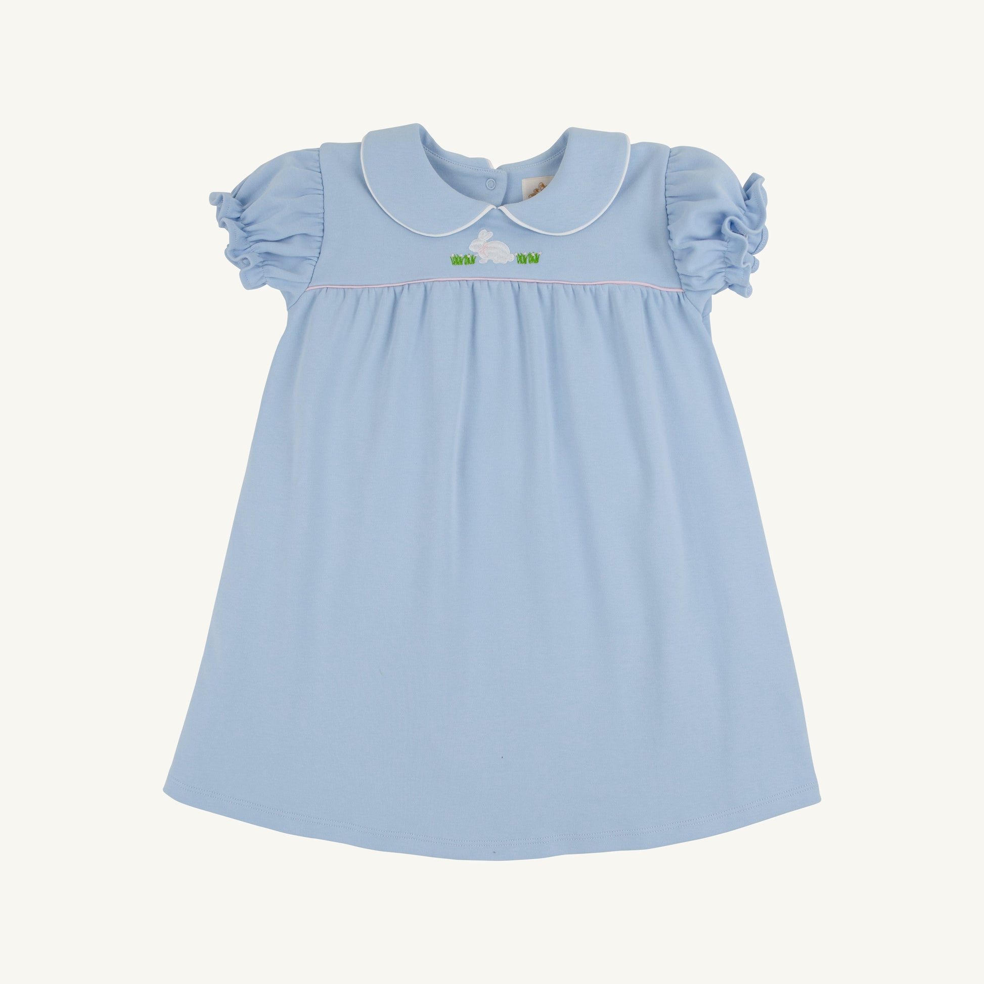 Beaufort Bonnet Holly Day Dress - Beale Street Blue & Bunny Applique