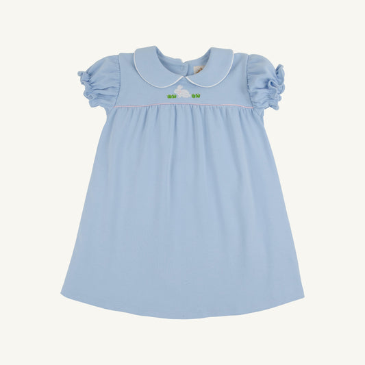 Beaufort Bonnet Holly Day Dress - Beale Street Blue & Bunny Applique