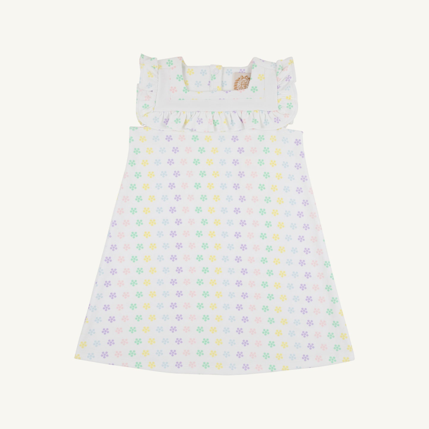 Beaufort Bonnet Darla Dress - Birmingham Buttons & Worth Avenue White