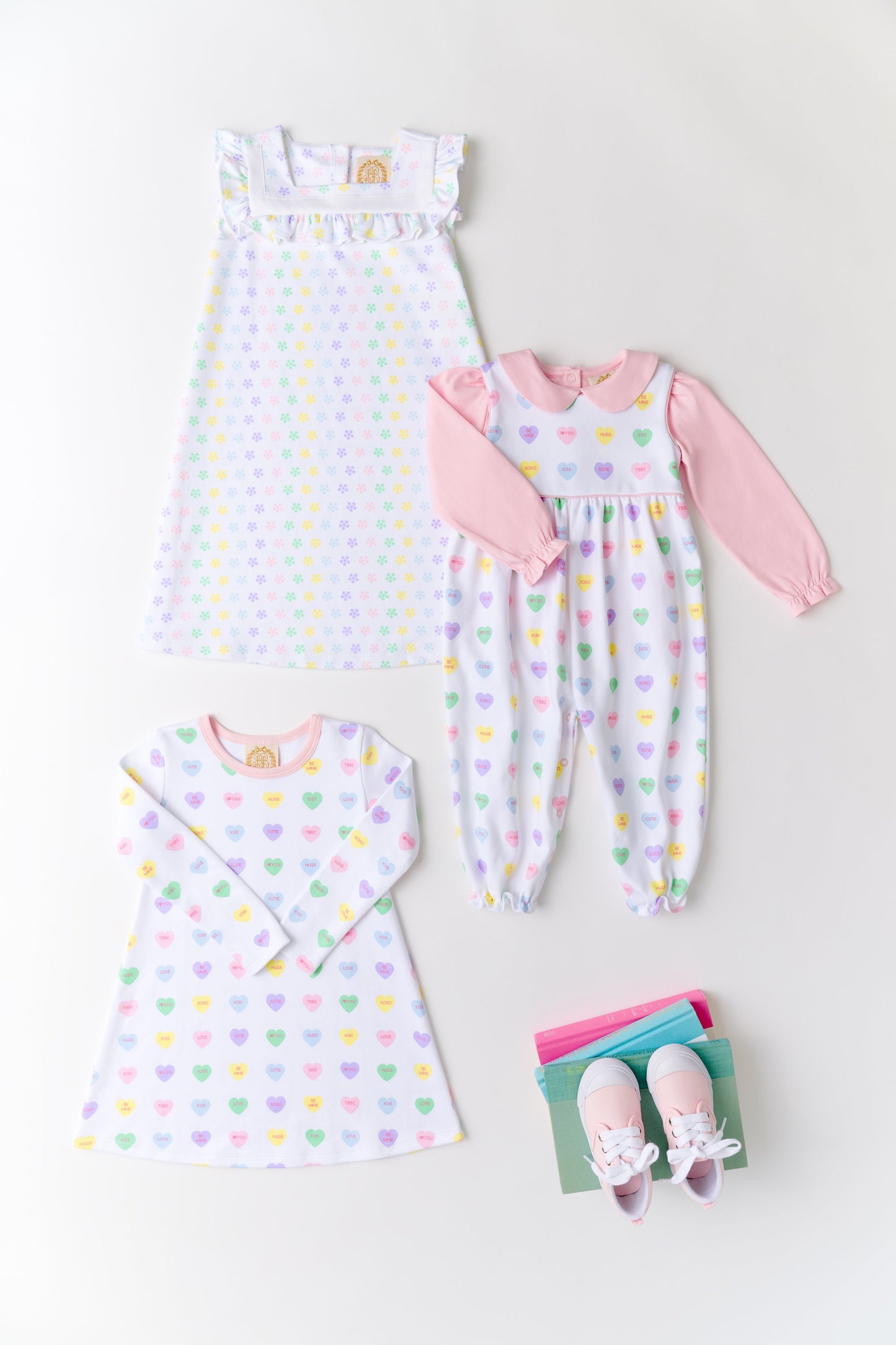 Beaufort Bonnet Darla Dress - Birmingham Buttons & Worth Avenue White